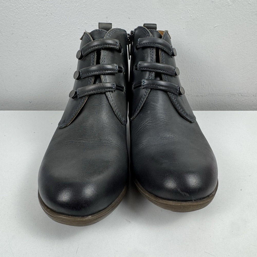 Womens Pikolinos Leather Ankle Boots Low Heel Zip Comfort Euro 38 - Picture 4 of 16